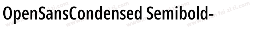 OpenSansCondensed Semibold字体转换